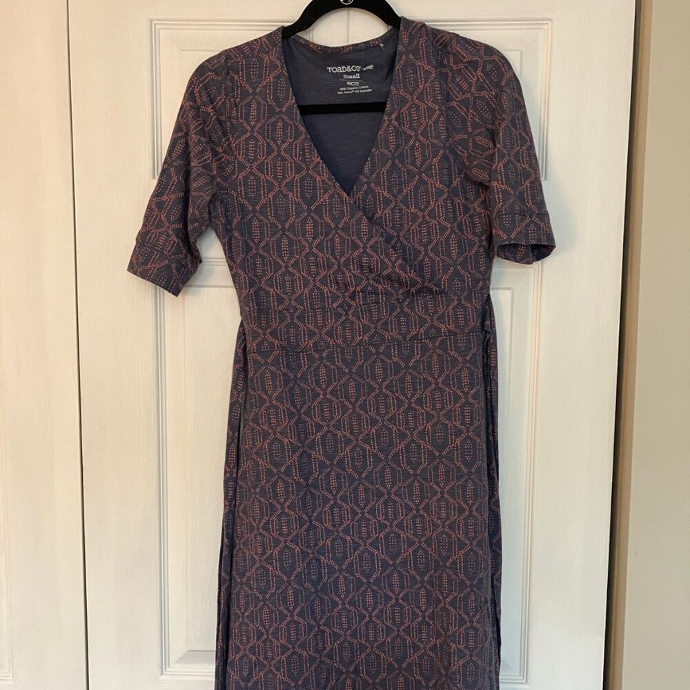 Toad&Co Blue Wrap Dress